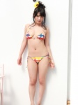 bikini cleavage hairbun hoshina_mizuki side-tie_bikini swimsuit rating:Safe score:2 user:nil!