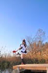 amatsuka_miyu blouse cosplay fan kneesocks pleated_skirt shameimaru_aya skirt tokin_hat touhou wings rating:Safe score:0 user:nil!