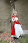 blonde_hair boots braid cosplay dress fate/series fate/stay_night kamui_arisa red_moon saber rating:Safe score:0 user:nil!