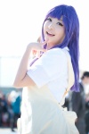 apron asakura_tiyo blouse cosplay purple_hair working!! yamada_aoi rating:Safe score:0 user:pixymisa