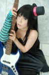 aiba_ai akiyama_mio bass cosplay dress elbow_gloves gloves k-on! top_hat rating:Safe score:0 user:nil!