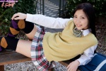 argyle_legwear blouse nishihama_fuuka pleated_skirt school_uniform skirt sweater_vest thighhighs zettai_ryouiki rating:Safe score:1 user:nil!
