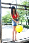 bikini_top cleavage denim miniskirt skirt swimsuit yamamoto_saori rating:Safe score:0 user:nil!