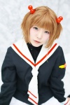 cardcaptor_sakura cosplay kinomoto_sakura komakichi pleated_skirt sailor_uniform school_uniform skirt socks rating:Safe score:0 user:nil!
