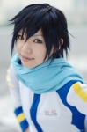blue_hair cosplay crossplay default_costume hair_clips jacket kaito kana_yuuki scarf vocaloid rating:Safe score:0 user:nil!