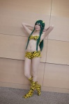 bikini boots cleavage cosplay green_hair horns lum swimsuit taika tiger_print urusei_yatsura rating:Safe score:0 user:nil!