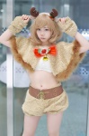 antlers blonde_hair cosplay mamitan original shawl shorts tubetop rating:Safe score:1 user:nil!