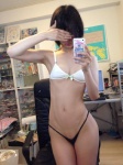 bikini cleavage iiniku_ushijima iphone self-shot swimsuit rating:Questionable score:16 user:nil!