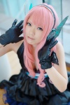 cosplay dress gloves harumiya_yun headset magnet_(vocaloid) megurine_luka pink_hair vocaloid rating:Safe score:0 user:nil!