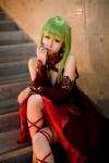 cc cleavage code_geass cosplay gown green_hair laces momose_riyu ruffles rating:Safe score:1 user:nil!