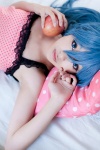 aqua_hair bed camisole cosplay hatsune_miku riho romeo_to_cinderella_(vocaloid) vocaloid rating:Safe score:1 user:pixymisa