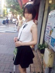 iiniku_ushijima pleated_skirt skirt sleeveless_blouse rating:Questionable score:5 user:nil!