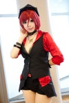blouse choker cosplay miniskirt original red_hair skirt soda_(model) vest rating:Safe score:0 user:pixymisa