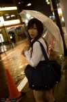 blouse bookbag costume girlz_high kneesocks miyu_(ii) pleated_skirt rain school_uniform side-b_074 skirt umbrella rating:Safe score:1 user:nil!