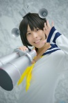 binoculars cosplay hikaru kantai_collection sailor_dress yukikaze_(kantai_collection) rating:Safe score:0 user:nil!
