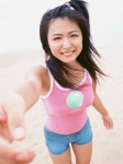 beach denim kawamura_yukie shorts side_ponytail tank_top wanibooks_11 rating:Safe score:0 user:nil!