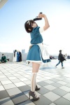 apron cosplay gun hair_ribbon kneesocks maid maid_uniform mochigome_arare original rating:Safe score:1 user:pixymisa
