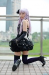choker cosplay dress elbow_gloves gloves hairbow pantyhose purple_hair rue tagme_character tagme_series thighhighs zettai_ryouiki rating:Safe score:5 user:nil!