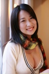 bikini_top cardigan cleavage dgc_0570 kiriyama_rui scarf swimsuit rating:Safe score:0 user:nil!