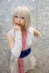 cosplay detached_sleeves katsura_sai mahou_tsukai_kurohime momohime white_hair yukata rating:Safe score:0 user:nil!