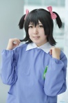 akagi_miria blouse cosplay hairbows idolmaster idolmaster_cinderella_girls mochizuki_mai school_uniform twintails rating:Safe score:0 user:nil!