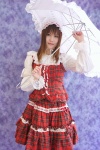 bonnet cosplay dress kirishiro_tsukimi lace tagme_character tagme_series umbrella rating:Safe score:1 user:darkgray