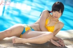 barefoot bikini cleavage ponytail pool side-tie_bikini swimsuit wet yume_kana rating:Safe score:0 user:nil!