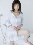 bathroom bathtub bikini_bottom blouse cleavage nishitate_saori open_clothes swimsuit rating:Safe score:0 user:nil!