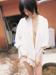 cleavage dress_shirt morishita_yuuri open_clothes wet rating:Safe score:0 user:nil!