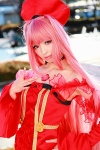 another_blood choker cosplay demonbane detached_sleeves dress pink_hair tachibana_sakura twintails rating:Safe score:0 user:pixymisa