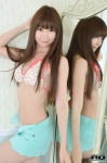 bikini boots mirror open_clothes rq-star_810 sasaki_airi shorts side-tie_bikini swimsuit rating:Safe score:0 user:nil!