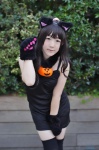 animal_ears black_legwear cat_ears cosplay dress kanan paw_gloves thighhighs to_love-ru_darkness yuuki_mikan zettai_ryouiki rating:Safe score:0 user:nil!