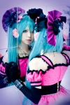 aida_yukiko aqua_hair cosplay dress gloves hatsune_miku pantyhose romeo_to_cinderella_(vocaloid) twintails vocaloid rating:Safe score:3 user:DarkSSA