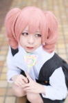 blouse cosplay inu_boku_secret_service jumper kneesocks lollipop mitsuusagi pink_hair roromiya_karuta school_uniform twintails rating:Safe score:0 user:nil!