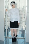 blouse cosplay hairbow miniskirt miyabi original silver_hair skirt socks rating:Safe score:0 user:nil!