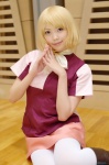 blonde_hair blouse boots cosplay gundam kaieda_kae miniskirt mobile_suit_gundam pantyhose sayla_mass skirt rating:Safe score:1 user:nil!