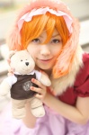 animal_ears cosplay dog_ears dress forest kaieda_kae mayuzumi_kaoru orange_hair stuffed_animal teddy_bear rating:Safe score:0 user:nil!