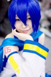 asagiri_moni blue_eyes blue_hair cosplay detached_sleeves dress hairband kaiko scarf vocaloid rating:Safe score:0 user:pixymisa