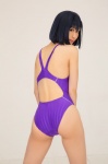 ass cosplay mike nuru one-piece_swimsuit original purple_hair swimsuit rating:Safe score:1 user:nil!