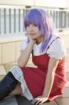 blouse boots cosplay jumper kisa kneehighs mawari_madoka purple_hair tenjou_tenge rating:Safe score:0 user:nil!