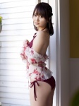 ass bikini blouse hamada_shouko open_clothes side-tie_bikini swimsuit rating:Safe score:3 user:nil!