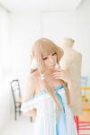 blonde_hair caramel_eyes chii_(chobits) chobits cosplay hair_ties negligee rinrinko twintails rating:Safe score:0 user:pixymisa
