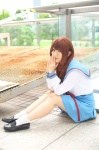 asahina_mikuru cosplay hina pleated_skirt sailor_uniform school_uniform skirt socks suzumiya_haruhi_no_yuuutsu rating:Safe score:0 user:nil!