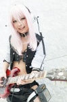 choker cosplay garter_belt garter_straps guitar headphones jacket nakko nitro_super_sonic panties pink_eyes pink_hair shorts super_soniko tubetop rating:Safe score:0 user:pixymisa