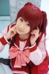 cosplay kousaka_tamaki kyouka pleated_skirt red_hair sailor_uniform school_uniform skirt thighhighs to_heart to_heart_2 twintails rating:Safe score:0 user:nil!