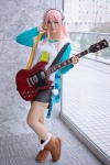 boots cosplay guitar harumiya_yun headphones miniskirt necklace nitro_super_sonic pantyhose pink_hair sheer_legwear skirt super_soniko track_jacket tshirt rating:Safe score:0 user:pixymisa