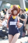 backpack cosplay hairbows red_hair sakuya school_swimsuit swimsuit tagme_character tagme_series twintails rating:Safe score:2 user:nil!