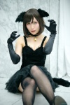 animal_ears black_legwear cat_ears choker cleavage cosplay dress elbow_gloves fishnet_stockings gloves niente original tail thighhighs zettai_ryouiki rating:Safe score:2 user:nil!