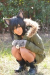 animal_ears black_cat_party boots cat_ears coat collar cosplay mittens non original rating:Safe score:2 user:nil!