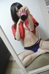 aisaka_megumi camera cleavage panties self-shot shirt_lift tshirt rating:Safe score:6 user:nil!